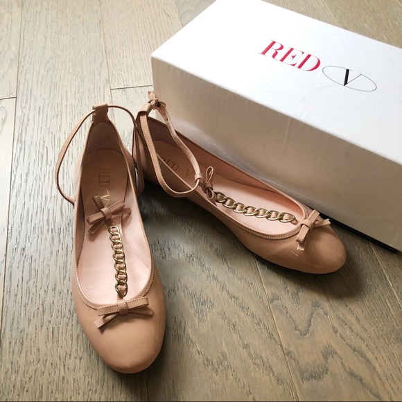 Red Valentino Nude Flats - Picture 1 of 3